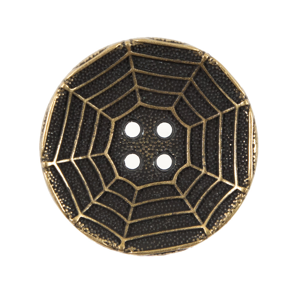 Italian Gold Spider Web Metal Button - 44L/28mm - Joann Fabrics