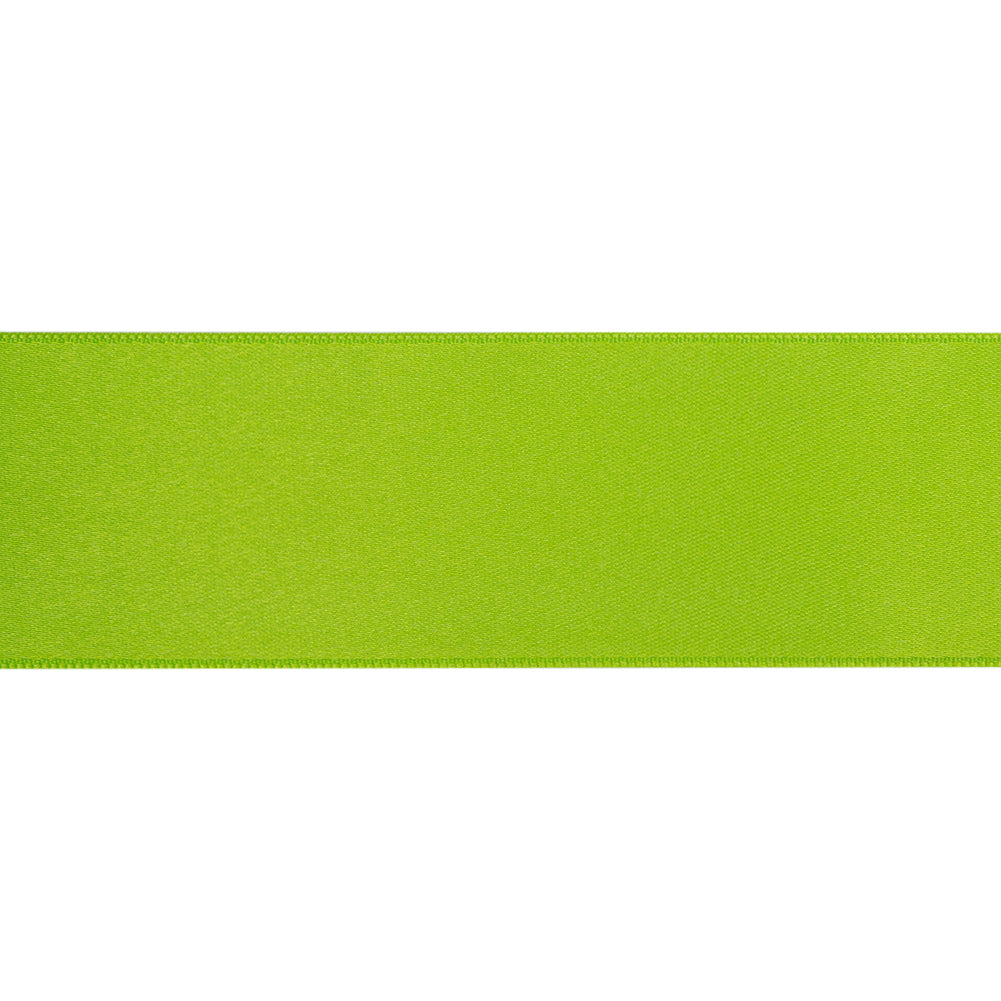 Neon Green Double Face French Satin Ribbon - 1.5