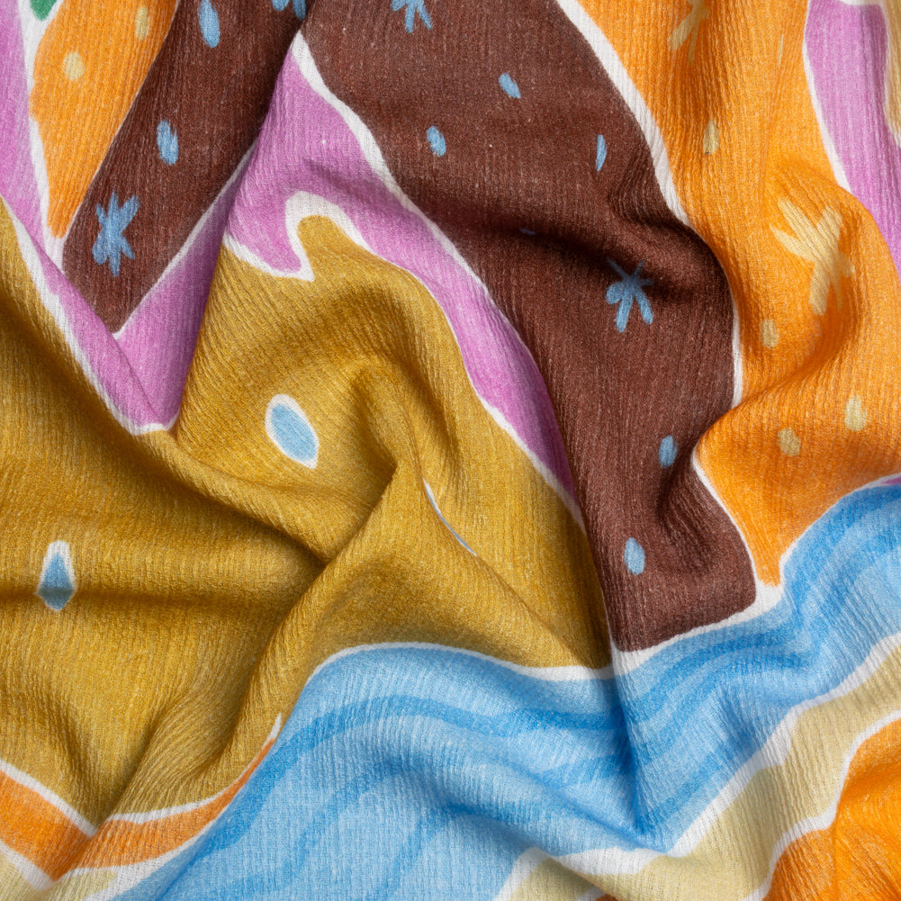 Mood Exclusive Brown Moonbeam Mountain Slubbed Gauzy Cotton Woven - Joann Fabrics