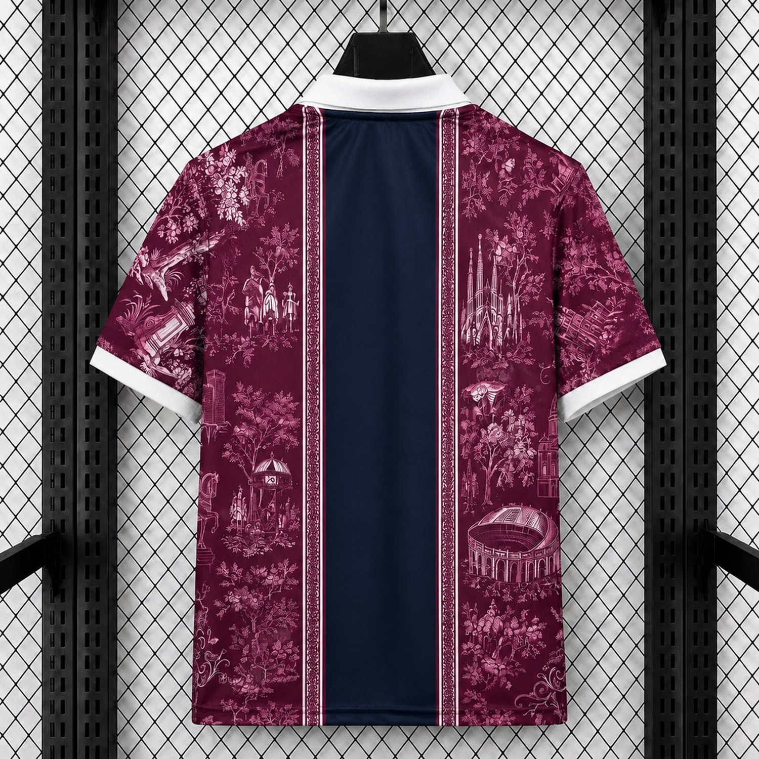 Barcelona 26-27 Navy Burgundy Special Polo Jersey - Fans Version - UnitedFutballJersey