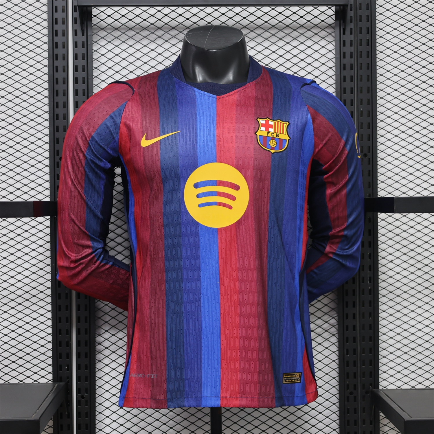 Barcelona 26-27 Home Long Sleeves Jersey - Player Version - UnitedFutballJersey