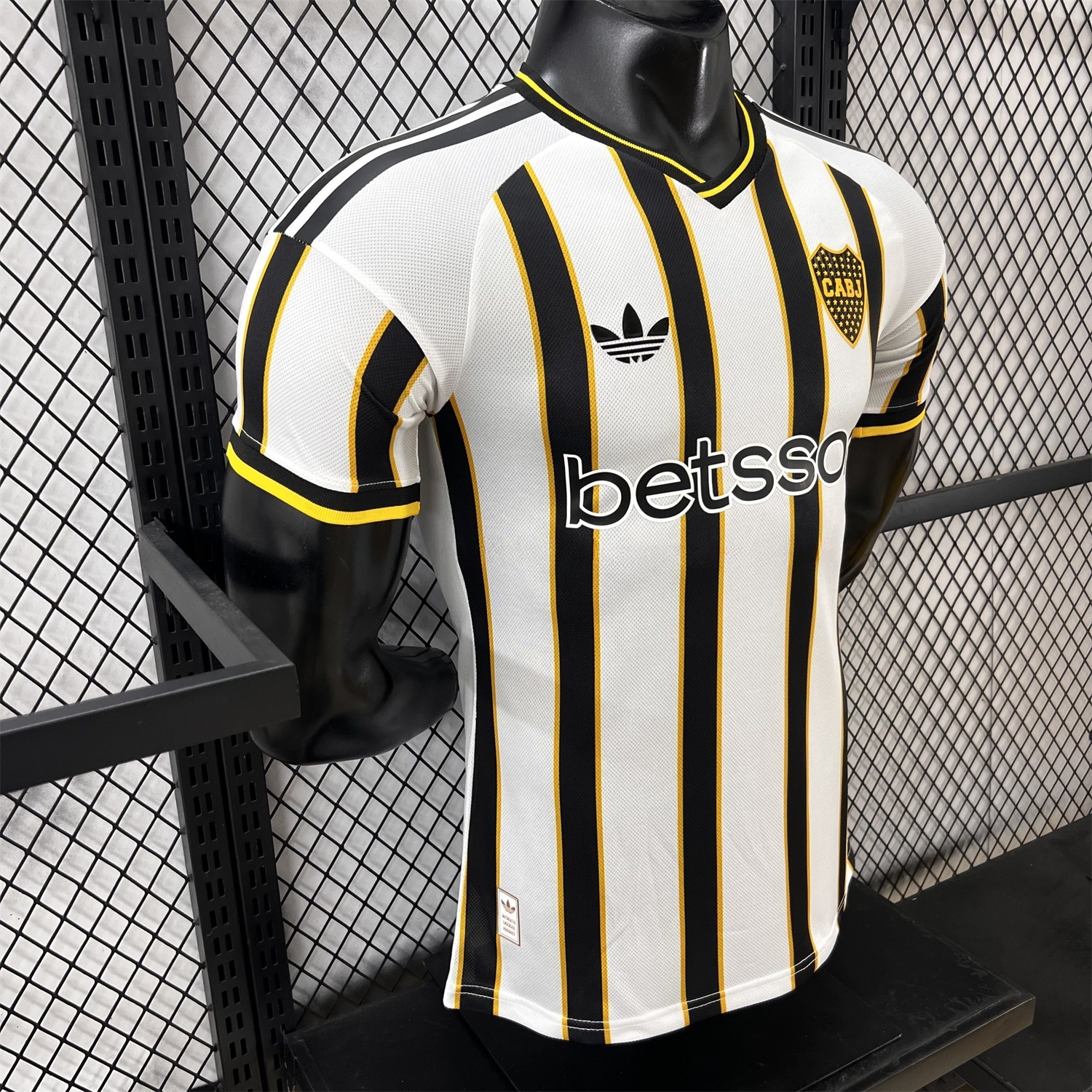 Boca Juniors 25-26 Black And White Stripes Jersey - Player Version - UnitedFutballJersey