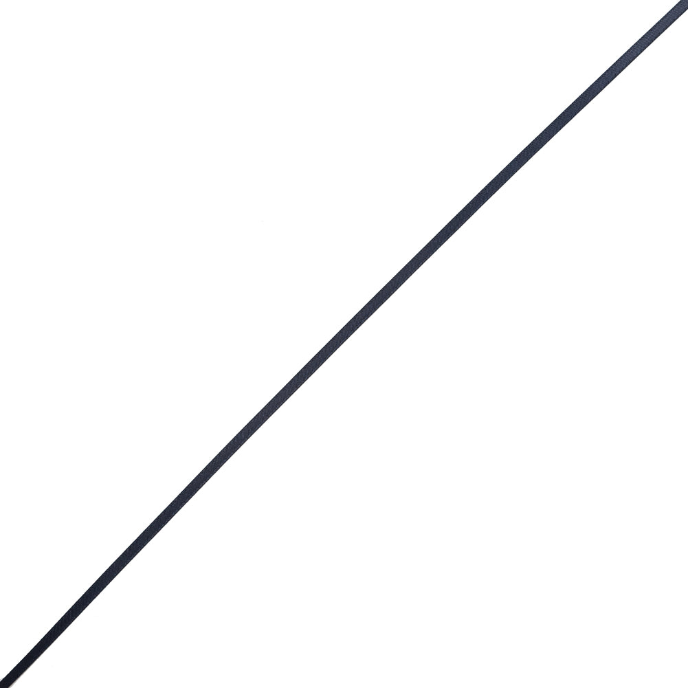Navy Blue Single-Faced Polyester Satin Ribbon - 0.125
