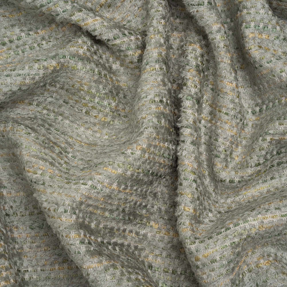 Recycled Olefin and Acrylic Upholstery Boucle and Chenille Tweed - Seaglass Stripes - Virginia Collection - Joann Fabrics