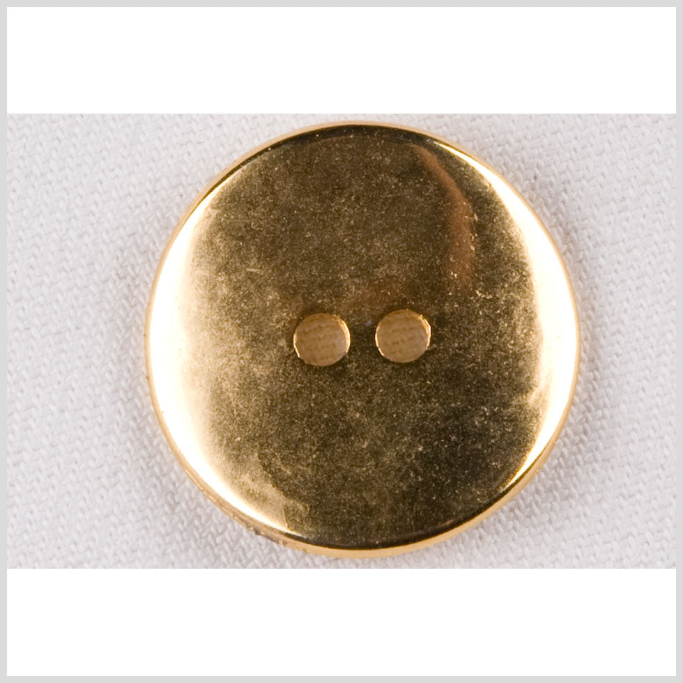 Metal 2-Hole Button - 44L/28mm - Gold Low Convex - Joann Fabrics