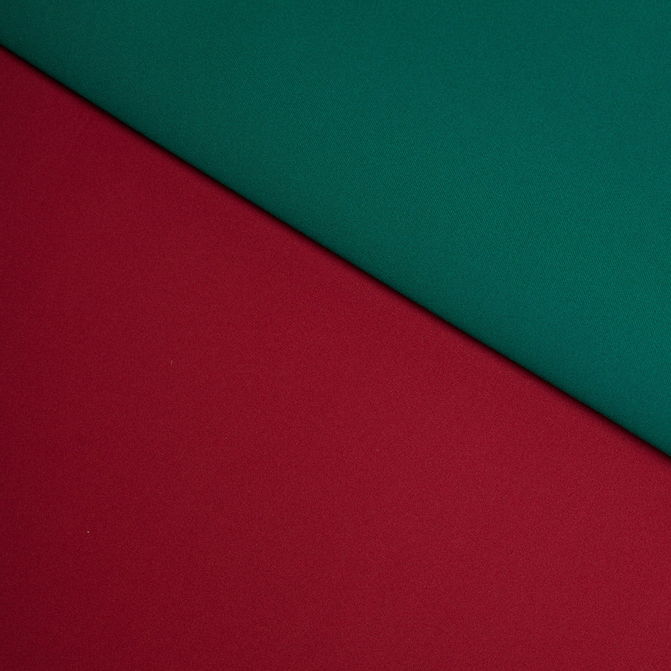 Tango Red/Alpine Green Double-Faced Neoprene/Scuba Fabric - Joann Fabrics