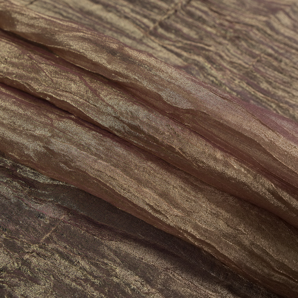 Crushed Nylon Organza - Bronze and Burgundy - Joann Fabrics