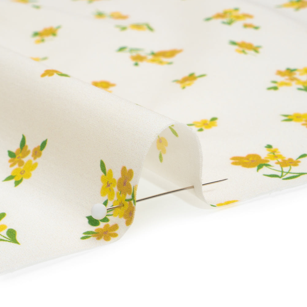 Cotton Voile Print - Yellow and White Scattered Florals - Mood Exclusive Snippets of Sun - Joann Fabrics