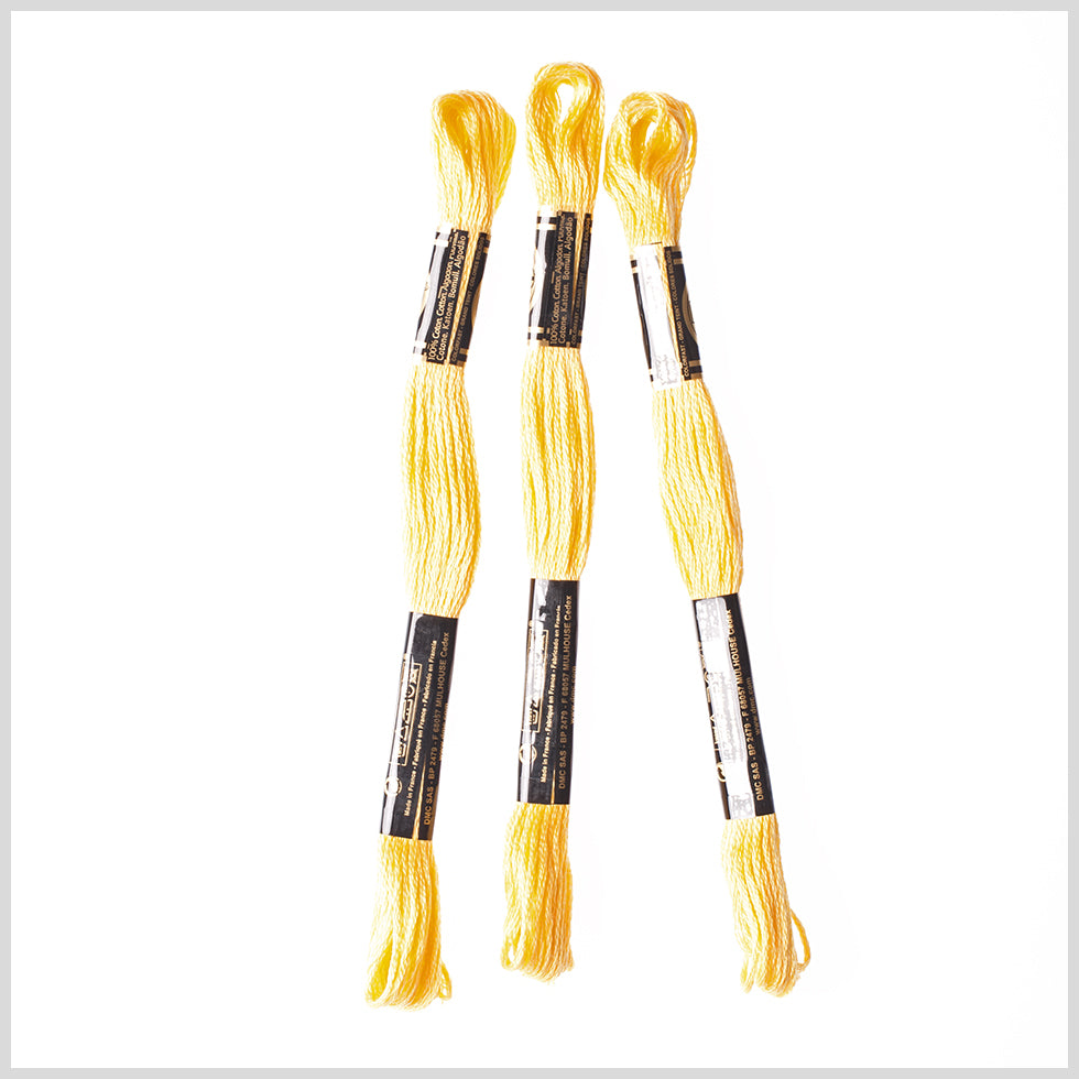 3-Pack DMC Size 6 Embroidery Floss #726 Lemon Chrome - Joann Fabrics