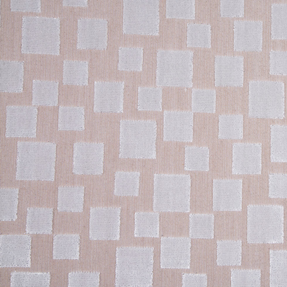 Toffee/Light Gray Geometric Velvet - Joann Fabrics