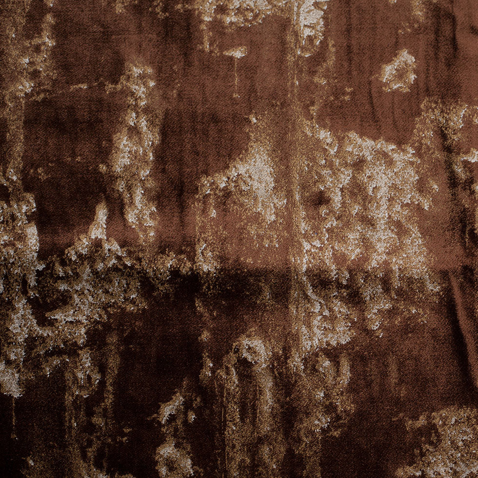 Metallic Brown/Gold Abstract Velvet - Joann Fabrics
