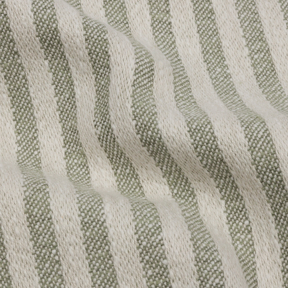 Cotton and Polyester Woven - Sage - Raised Stripes - British Imported - Joann Fabrics