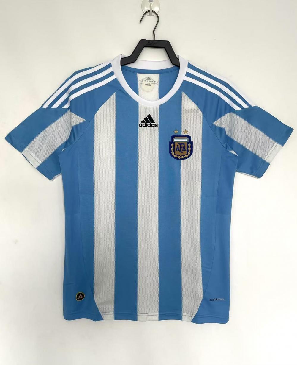 2010 Retro Argentina National Team Home Jersey 1:1 Thai Quality