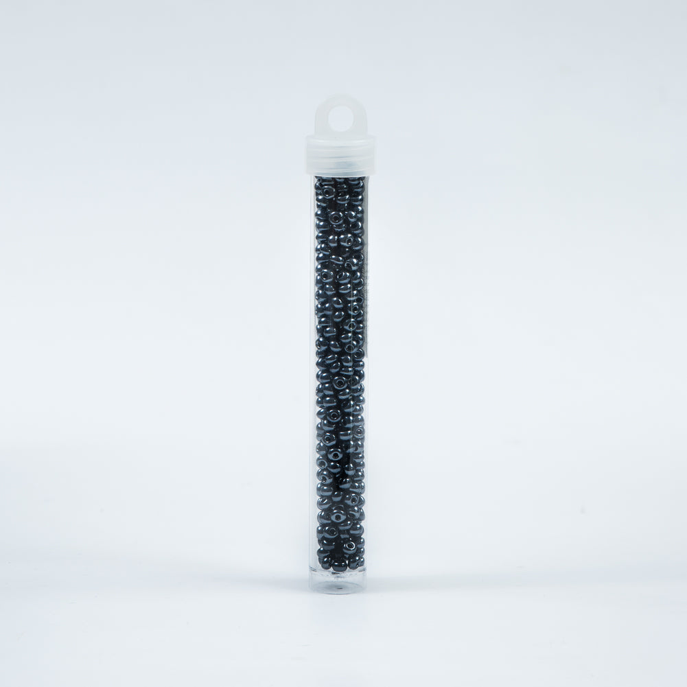 Metallic Gunmetal Czech Seed Beads - Size 6 - Joann Fabrics