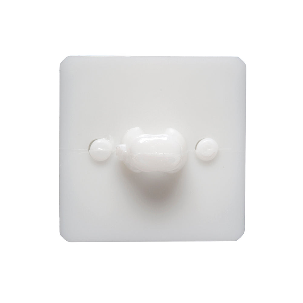 White Circle in a Square 2-Piece Dimensional Shank Back Button - 38L/24mm - Joann Fabrics