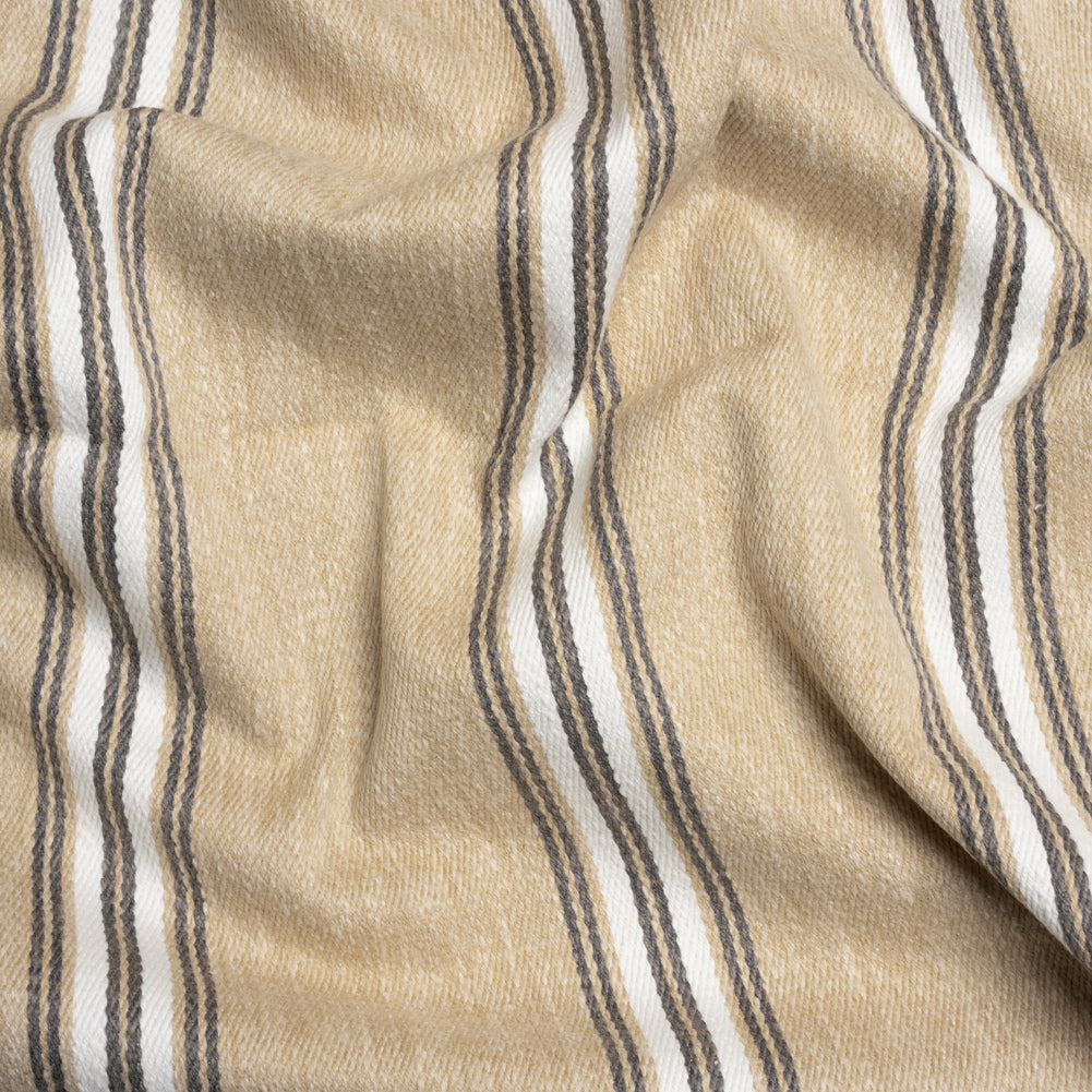 Cotton and Polyester Drapery Twill - Fawn Striped - British Imported - Joann Fabrics