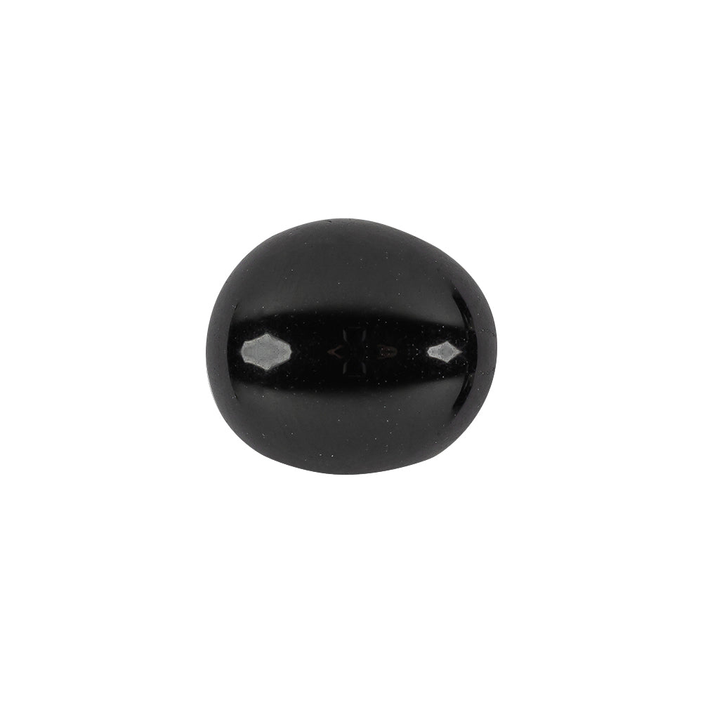 Darkest Pearl Blue Dome Shaped Oval Self Back Button - 28L/18mm - Joann Fabrics