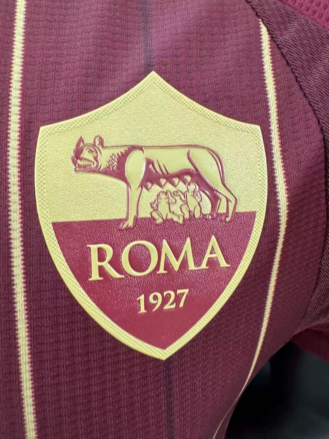 2024/2025 Player Version Roma Home Soccer Jersey 1:1 Thai Quality