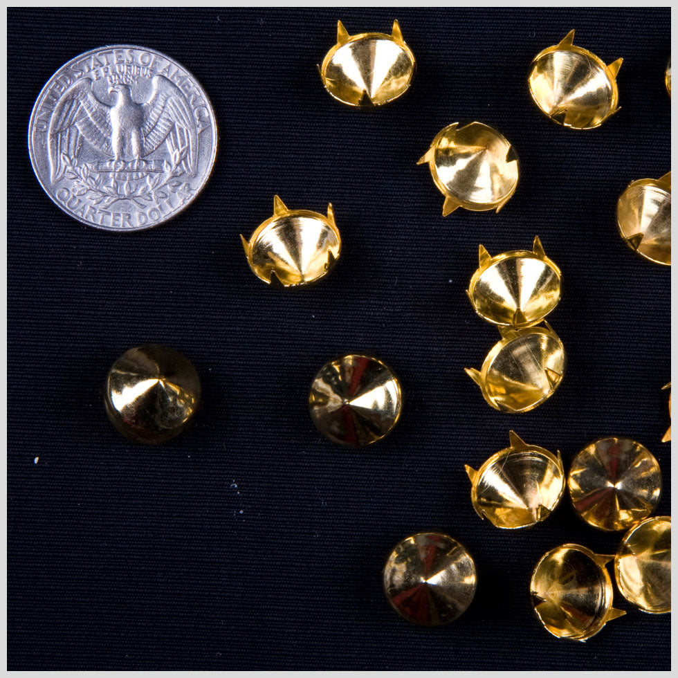 Gold Spike Nailheads - 0.5