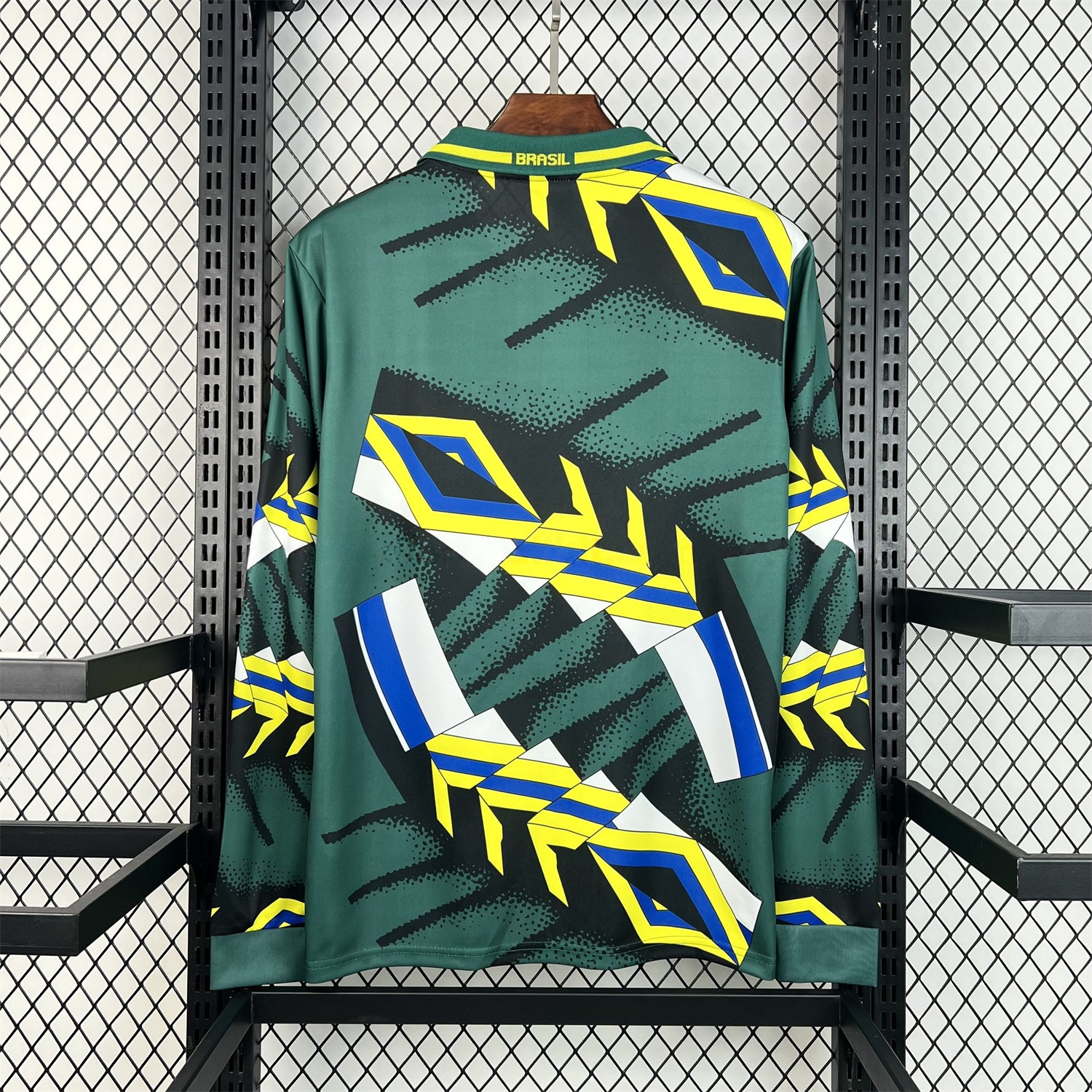 Retro Brazil 1994 Long Sleeves Goalkeeper Jersey - UnitedFutballJersey