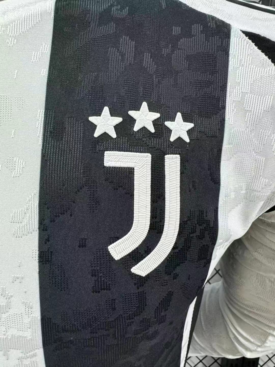 2024/2025 Player Version Juventus Home Long Sleeve Football Shirt 1:1 Thai Quality