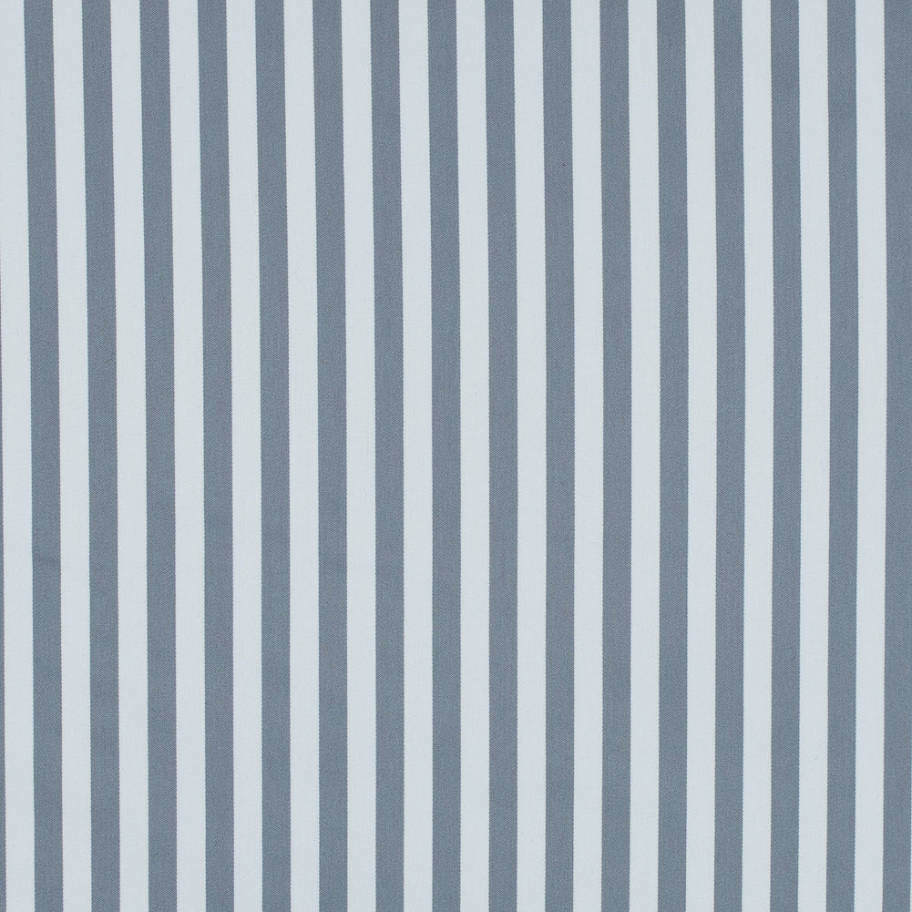 Wild Dove and White Bengal Striped Polyester Twill with Give - Joann Fabrics