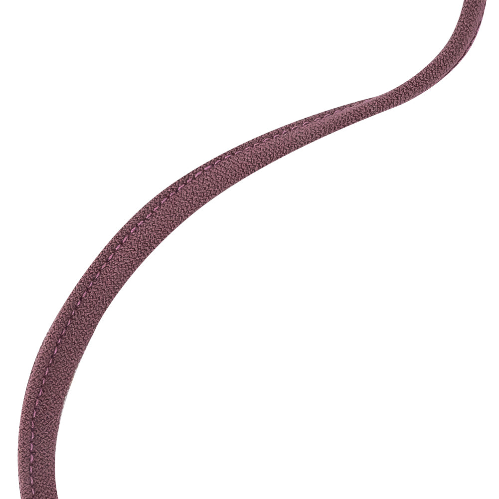 Plum Wine Creped Bias Cut Spaghetti Cord - 0.25