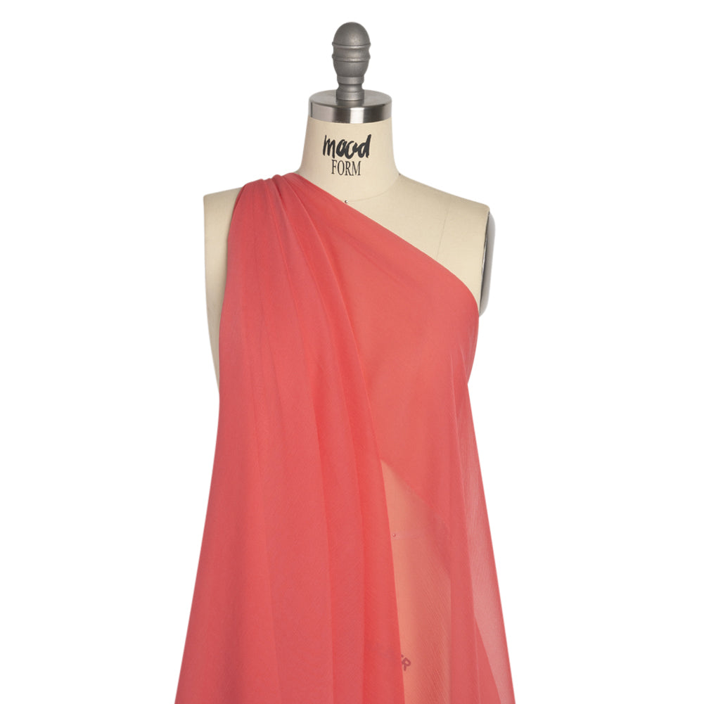 Crinkled Silk Chiffon - Salmon - Premium Collection - Joann Fabrics