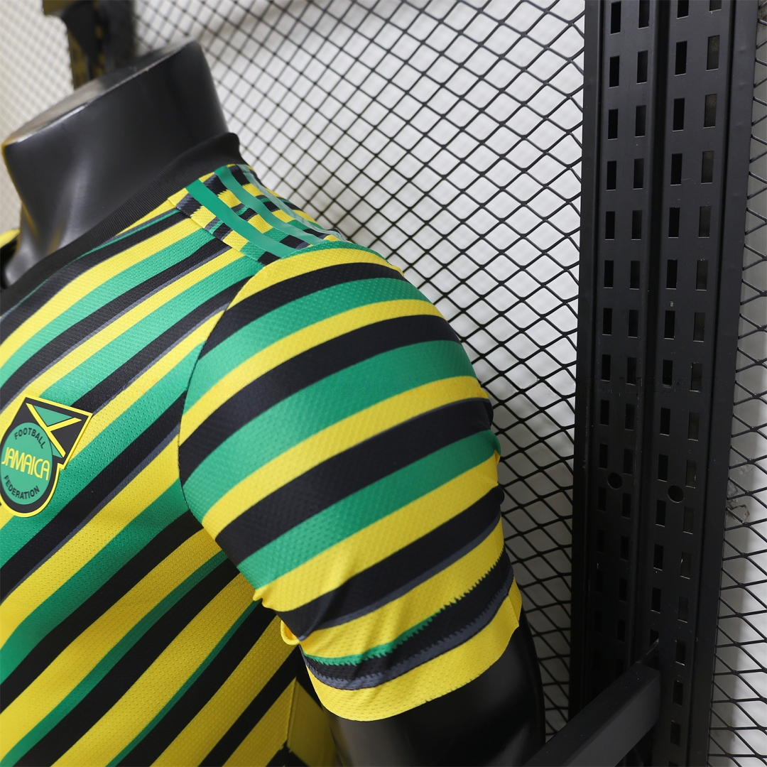 Jamaica 2026 Yellow-Green Twill Jersey - Player Version - UnitedFutballJersey