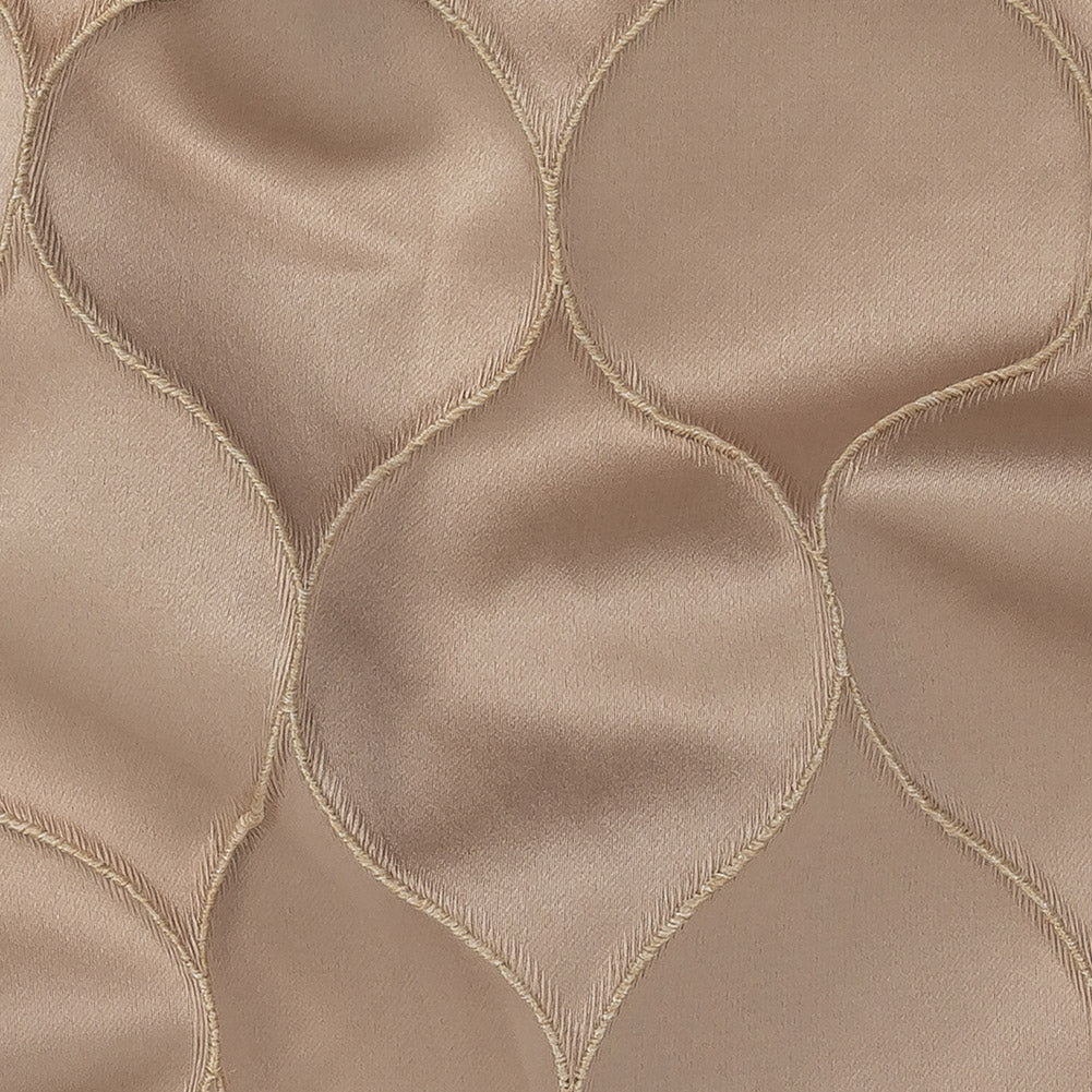 Satin-Faced Drapery Jacquard - Shell Ogees - British Imported - Joann Fabrics
