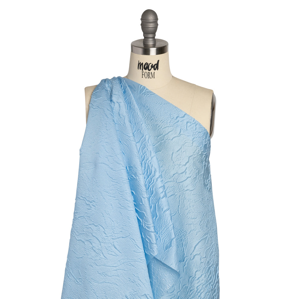Luminous Baby Blue Crinkled Luxury Brocade - Joann Fabrics