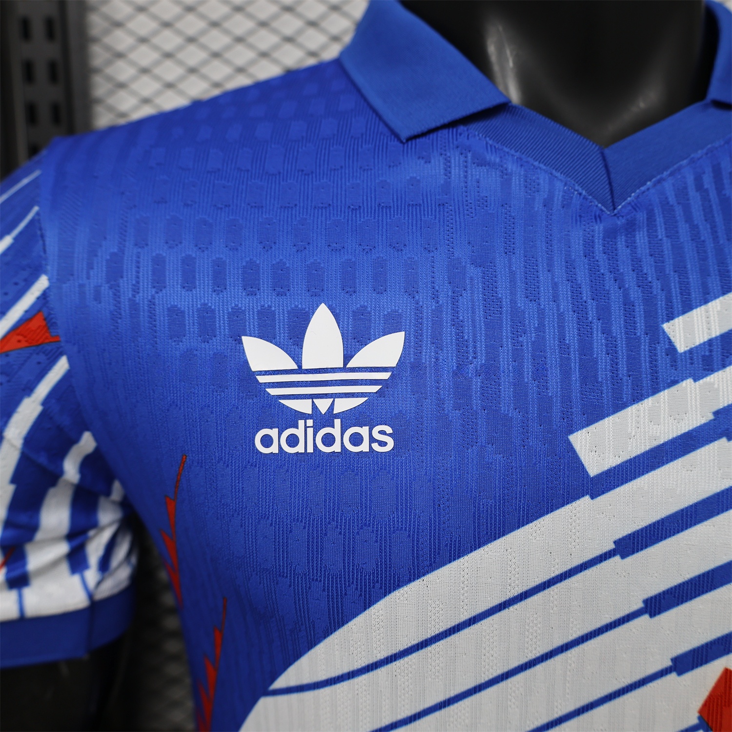 Japan 2026 Red-White Stripes Blue Special Jersey - Player Version - UnitedFutballJersey
