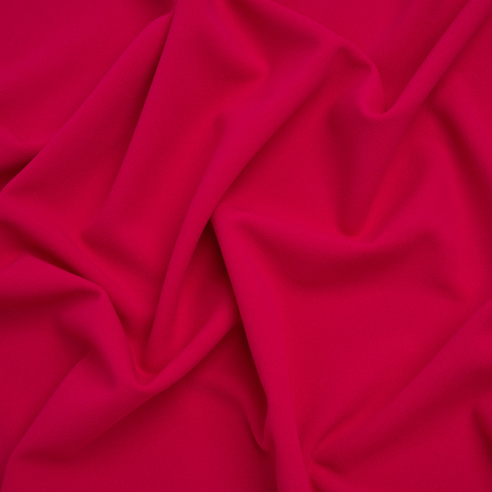 Stretch Polyester Crepe Double Knit - Hot Magenta - Designer Deadstock - Joann Fabrics