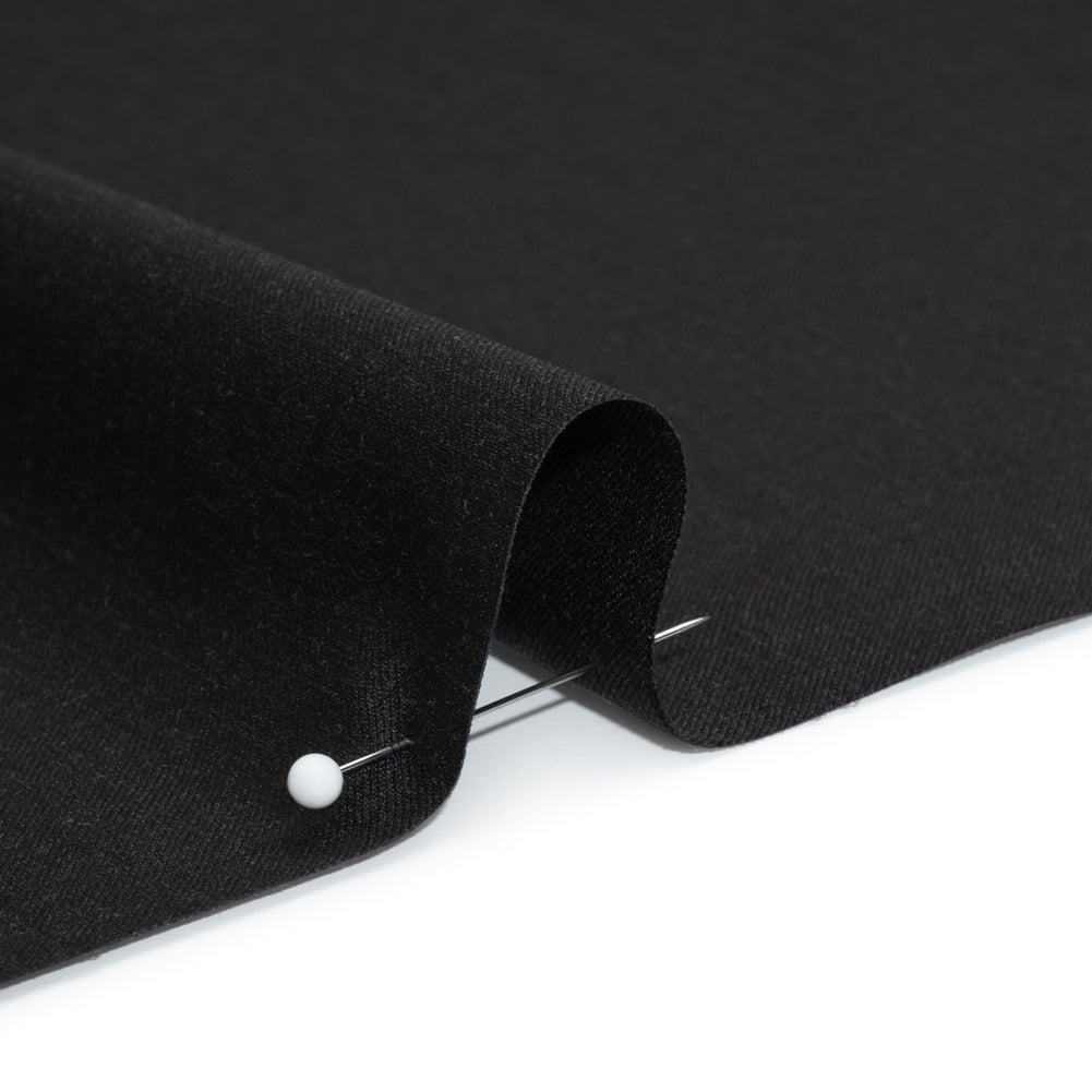 Stretch Wool Suiting - Heathered Black - Deadstock - Joann Fabrics
