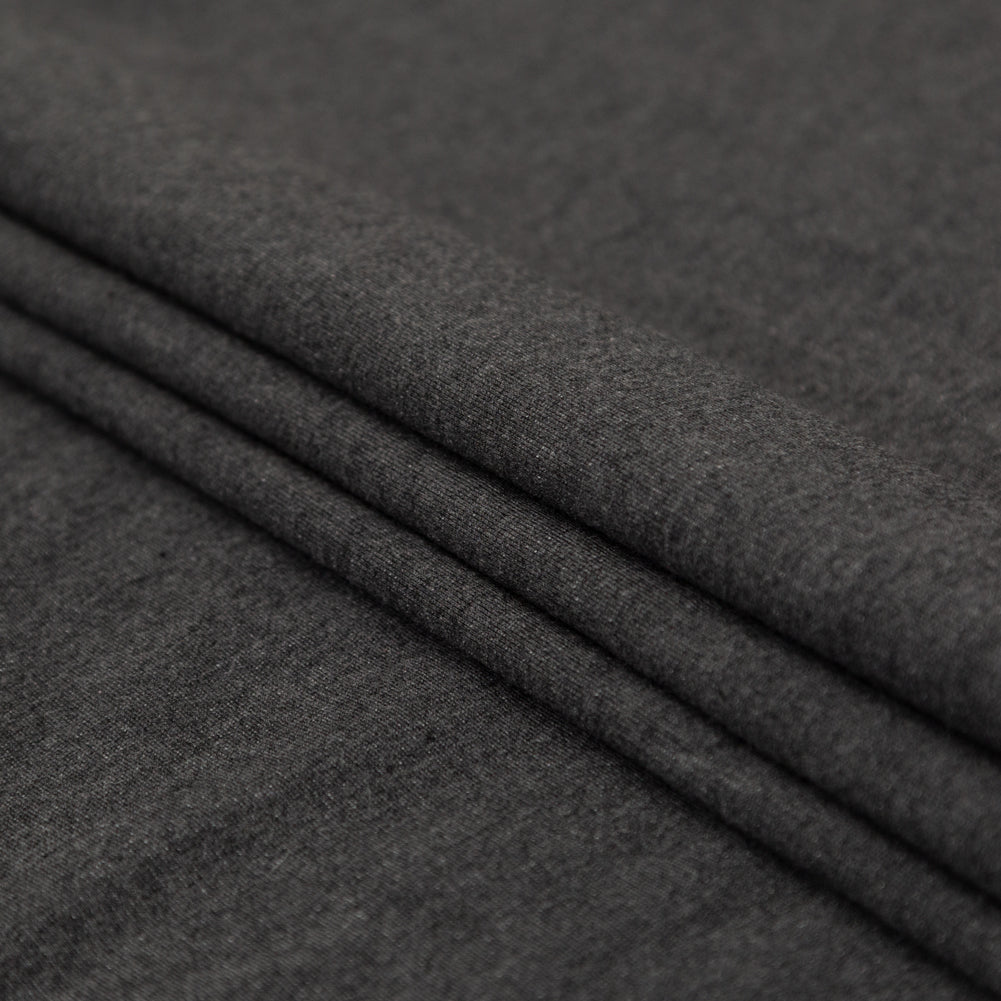 Bamboo and Merino Wool Stretch Fleece - Charcoal - Joann Fabrics