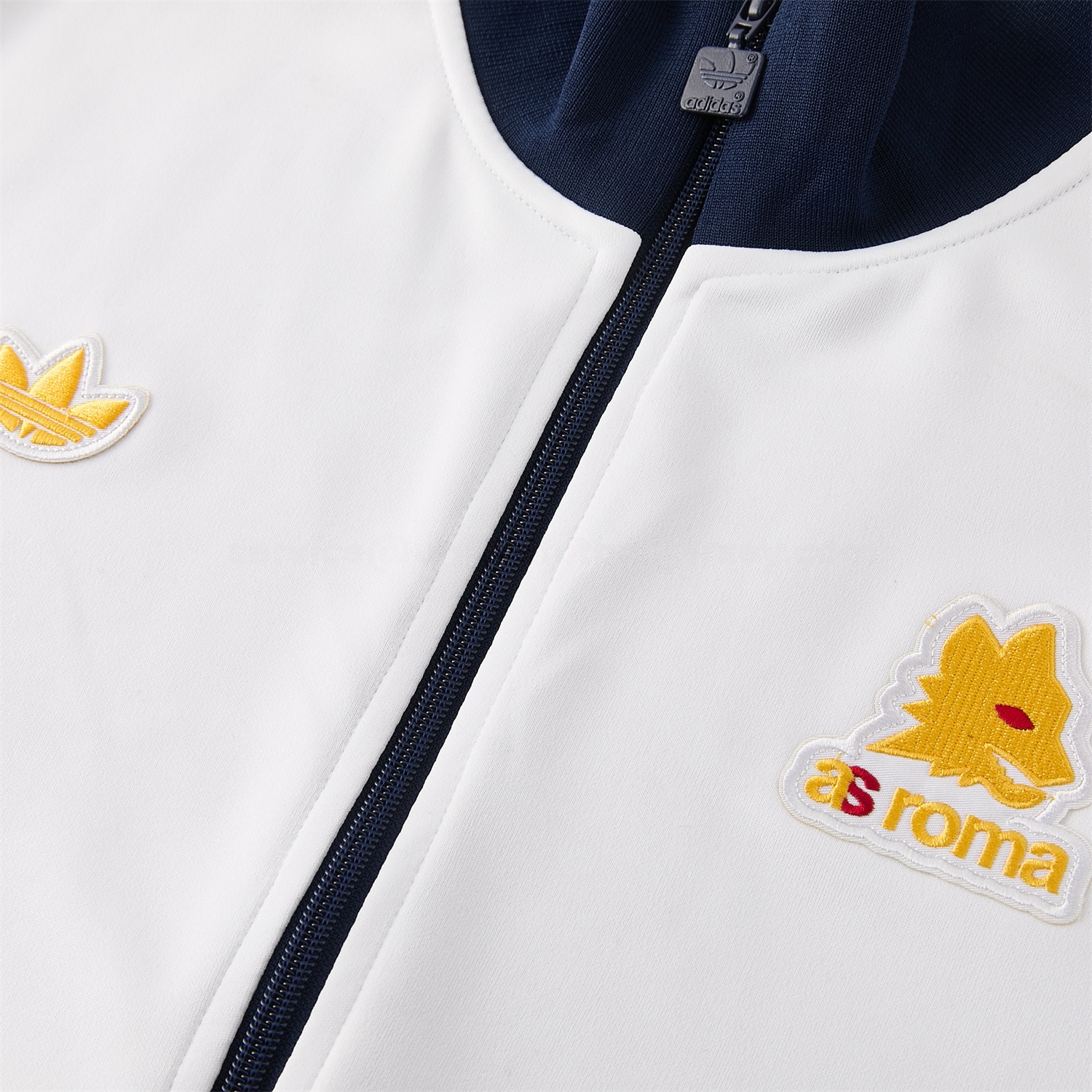 AS Roma 25-26 Originals LFSTLR Jacket Training Tracksuit - White Top and Blue Pant - UnitedFutballJersey