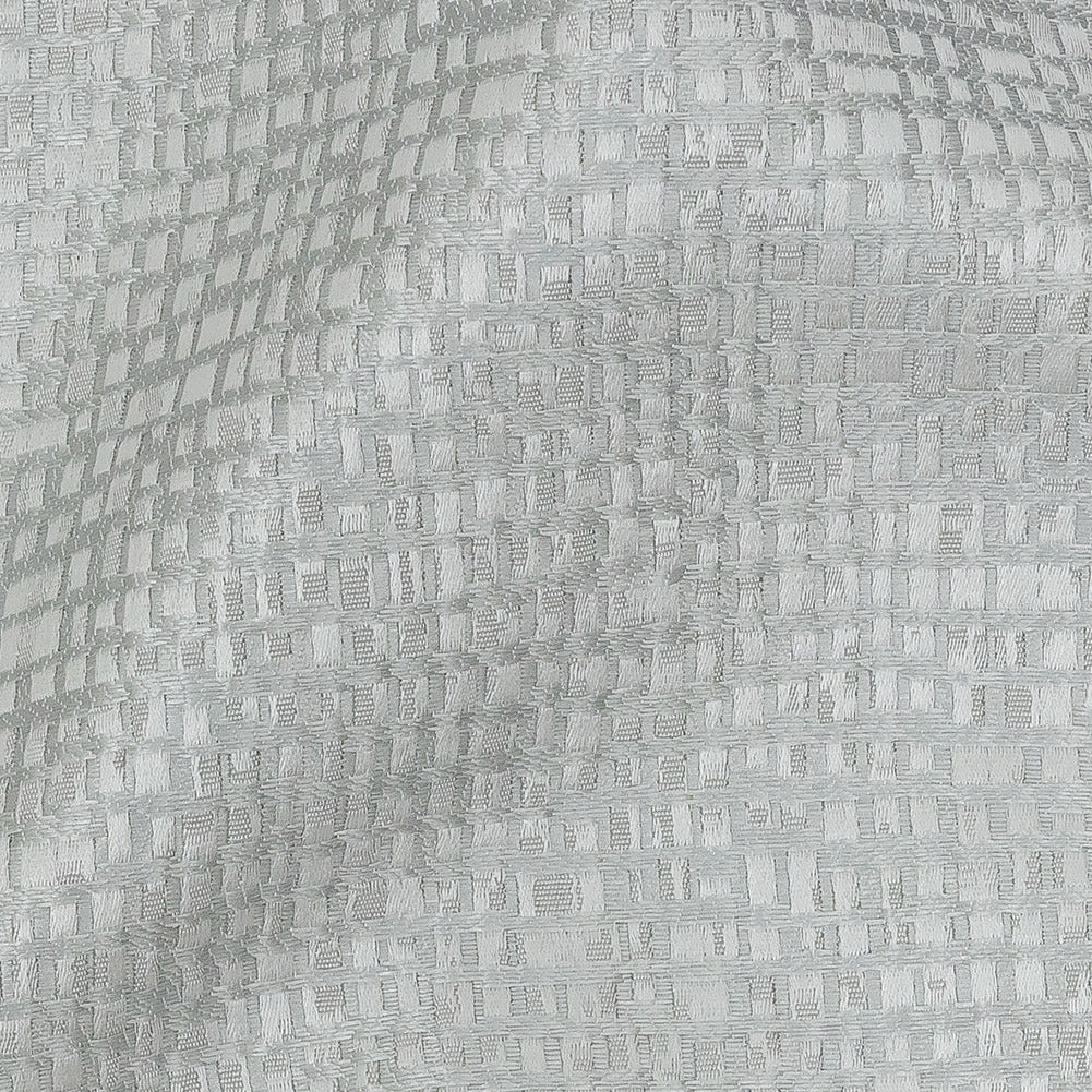Polyester Jacquard - Platinum Grid - British Imported - Joann Fabrics