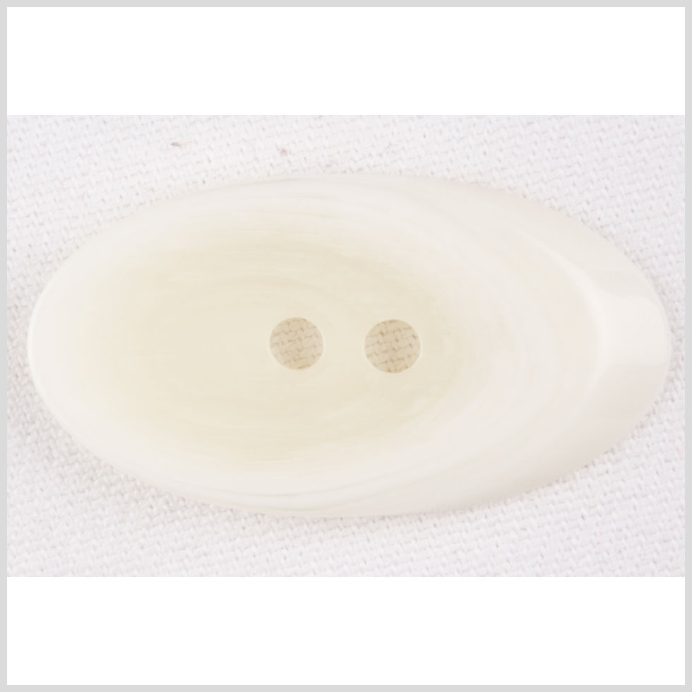 Oval Plastic 2-Hole Button - Ivory - Joann Fabrics