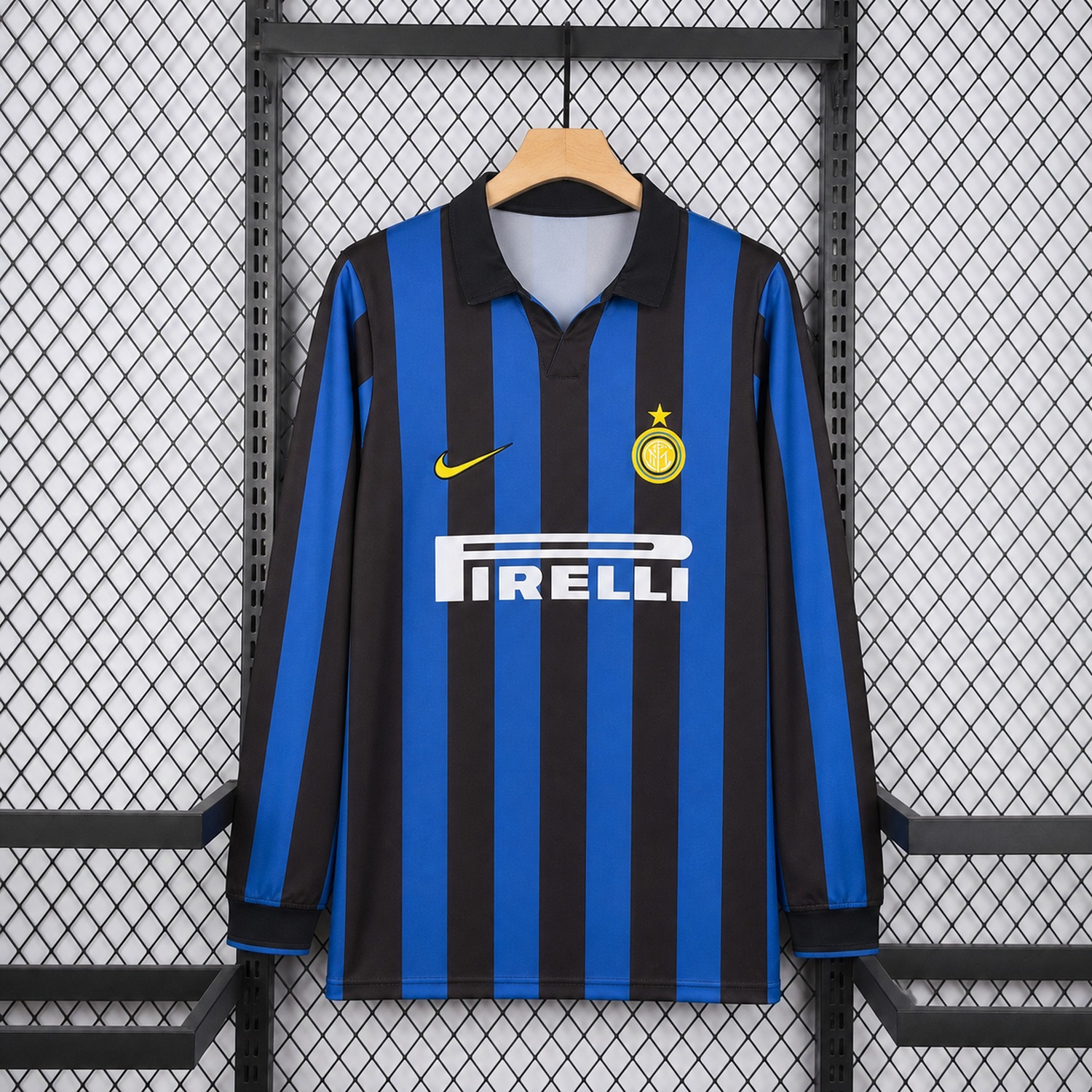 Retro Inter Milan 1998-99 Home Long Sleeves Jersey - UnitedFutballJersey