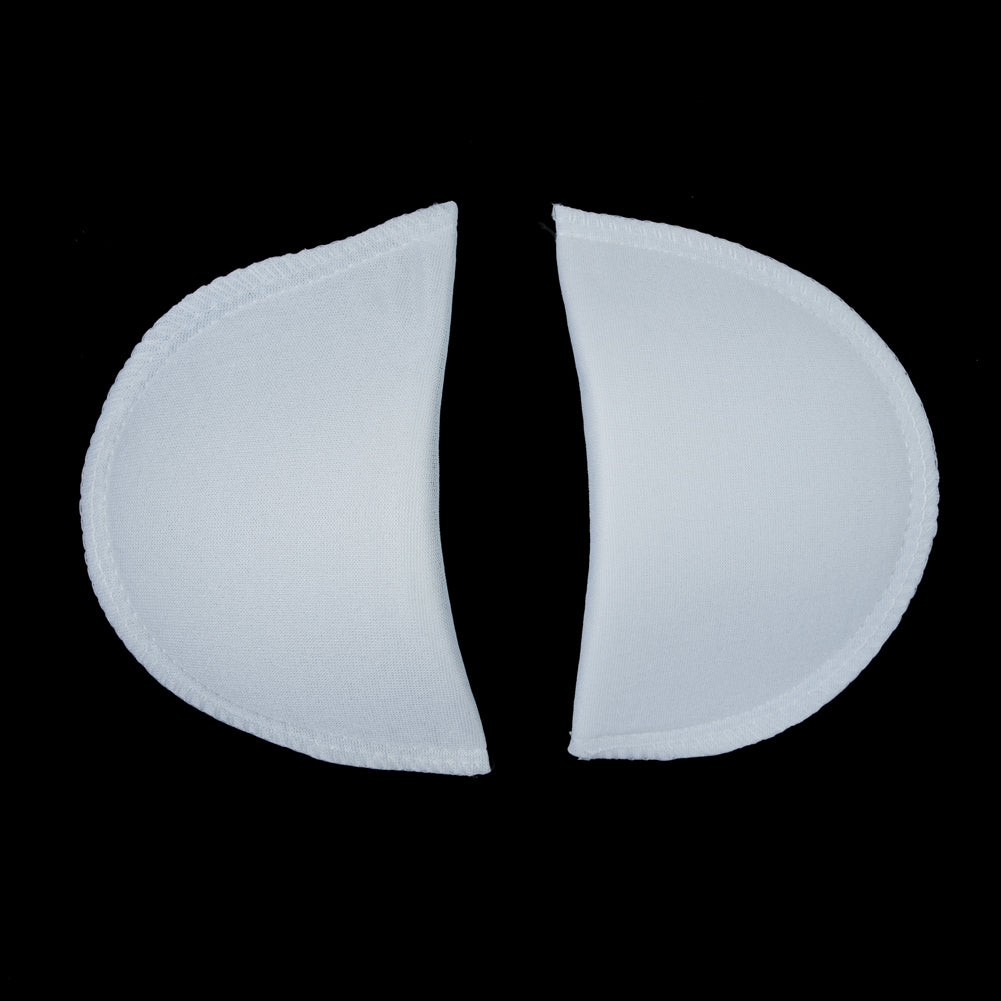 Foam Shoulder Pads Covered with White Polyester - 6
