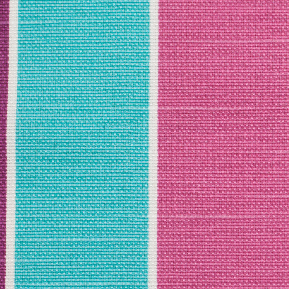 Spanish Aqua/Purple/Pink Striped Poly-Cotton Woven - Joann Fabrics