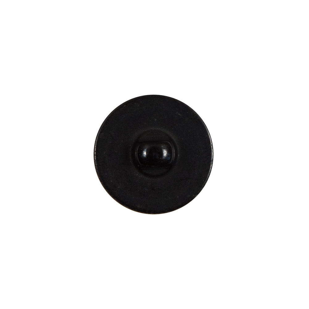 Italian Black Plastic Shank Back Button - 24L/15mm - Joann Fabrics