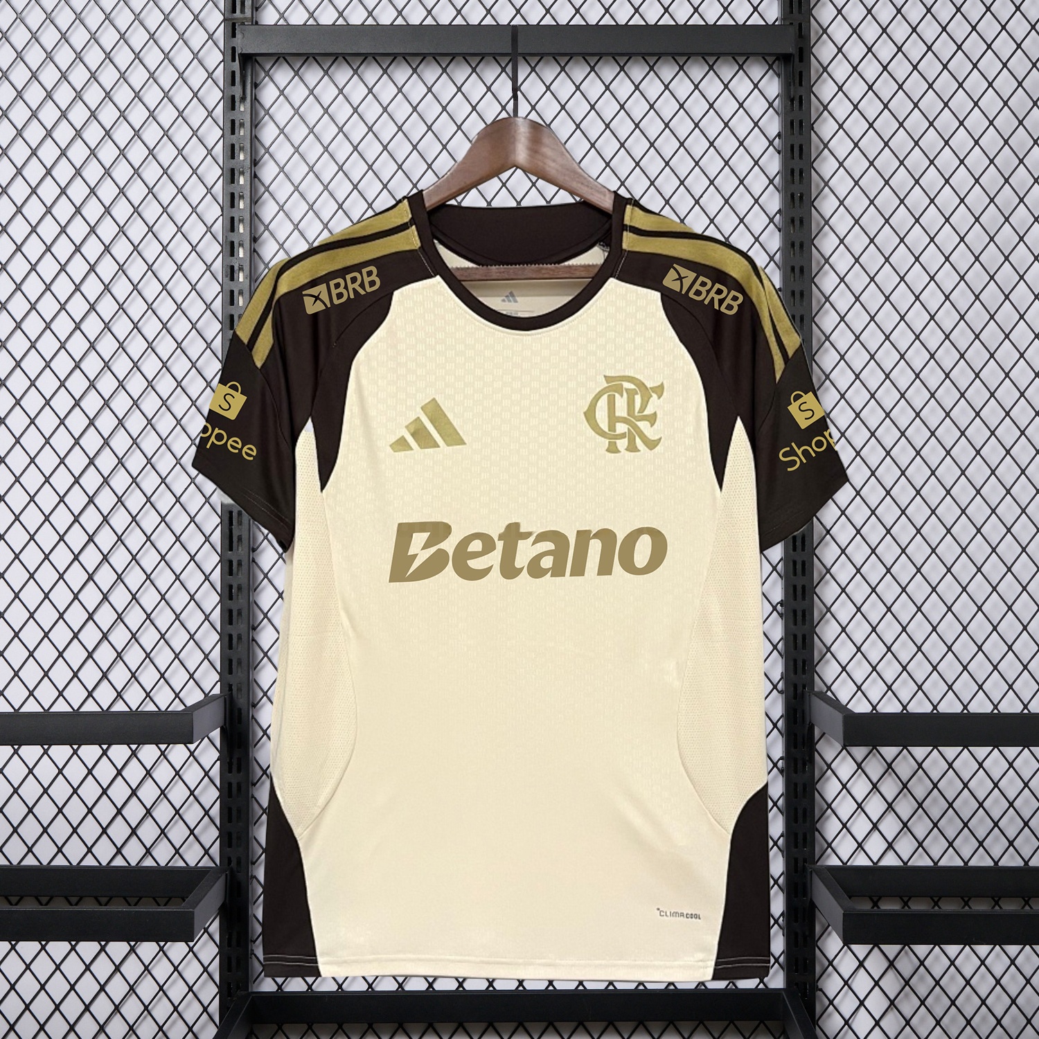 Flamengo 25-26 Cream Black Special Jersey With All Sponsors - Fans Version - UnitedFutballJersey