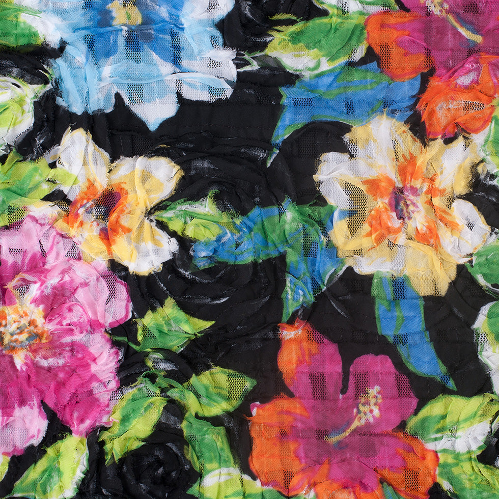 Black Multicolored Textural Polyester Netting - Joann Fabrics