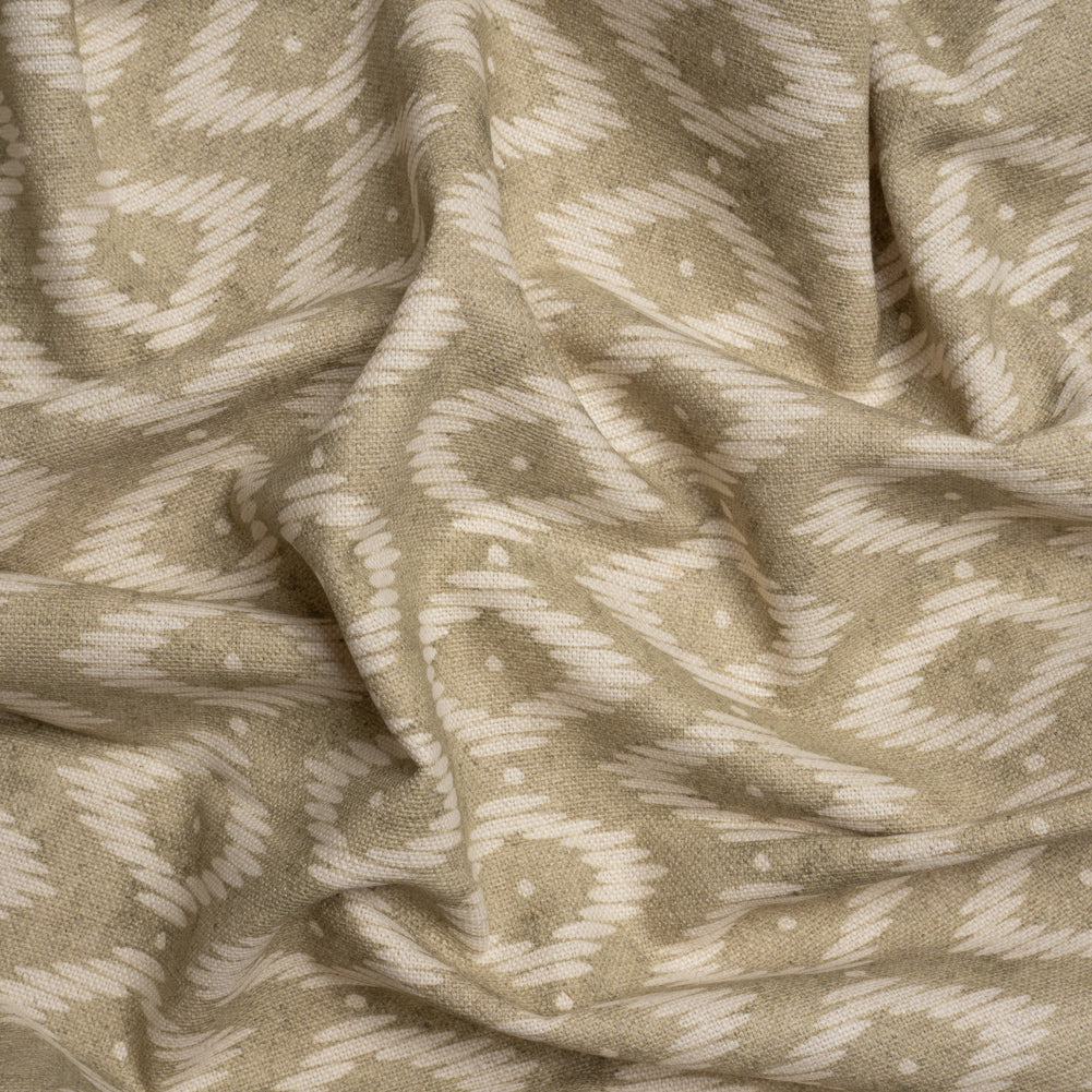 Cotton and Linen Canvas Print - Sand Diamonds and Dots - British Imported - Joann Fabrics