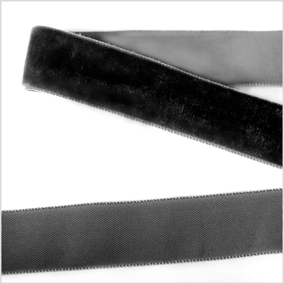 Single Faced Velvet Ribbon Made in Italy - 7/8