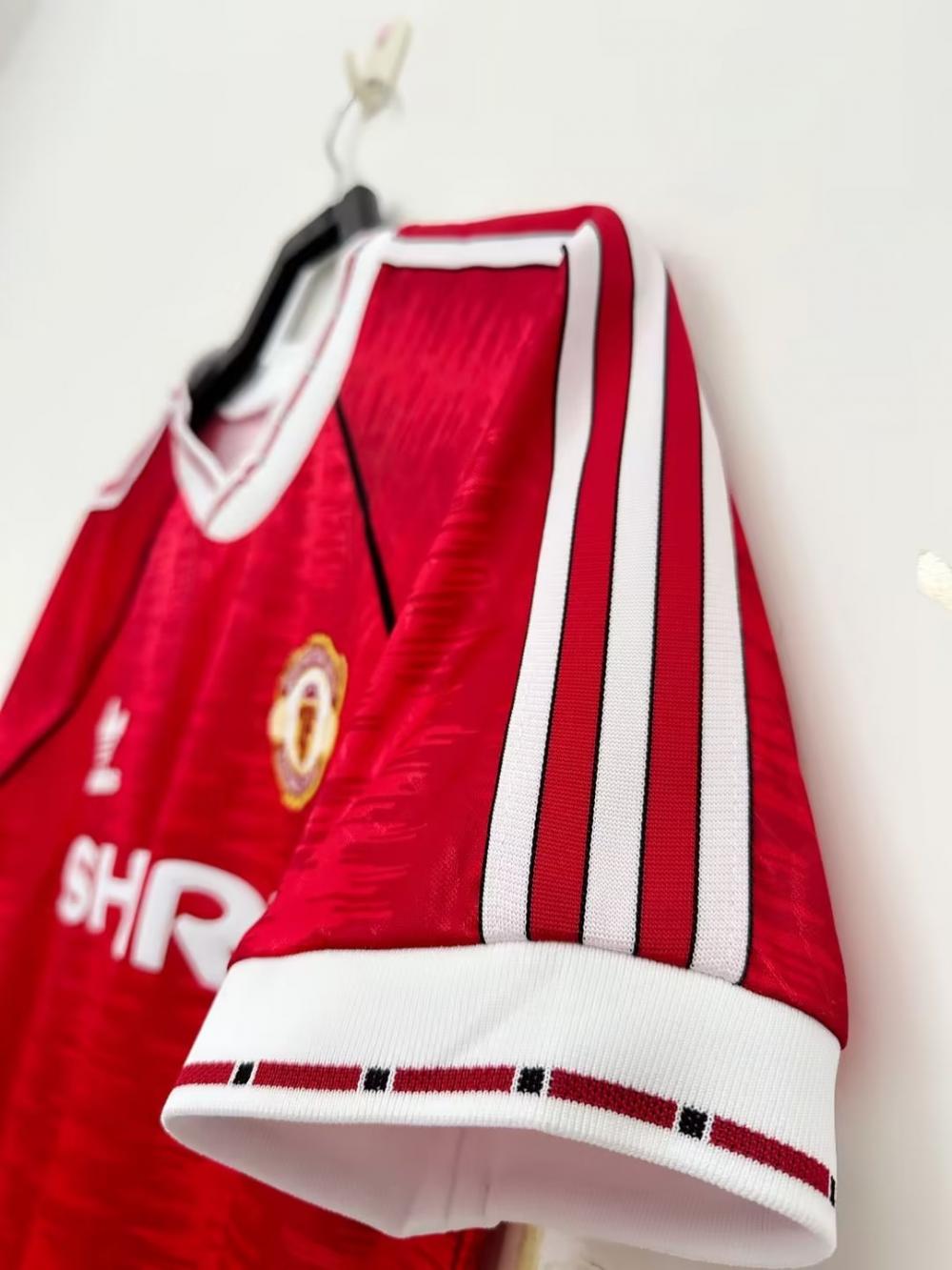 1990-1992 Retro Manchester United Home Football Shirt 1:1 Thai Quality