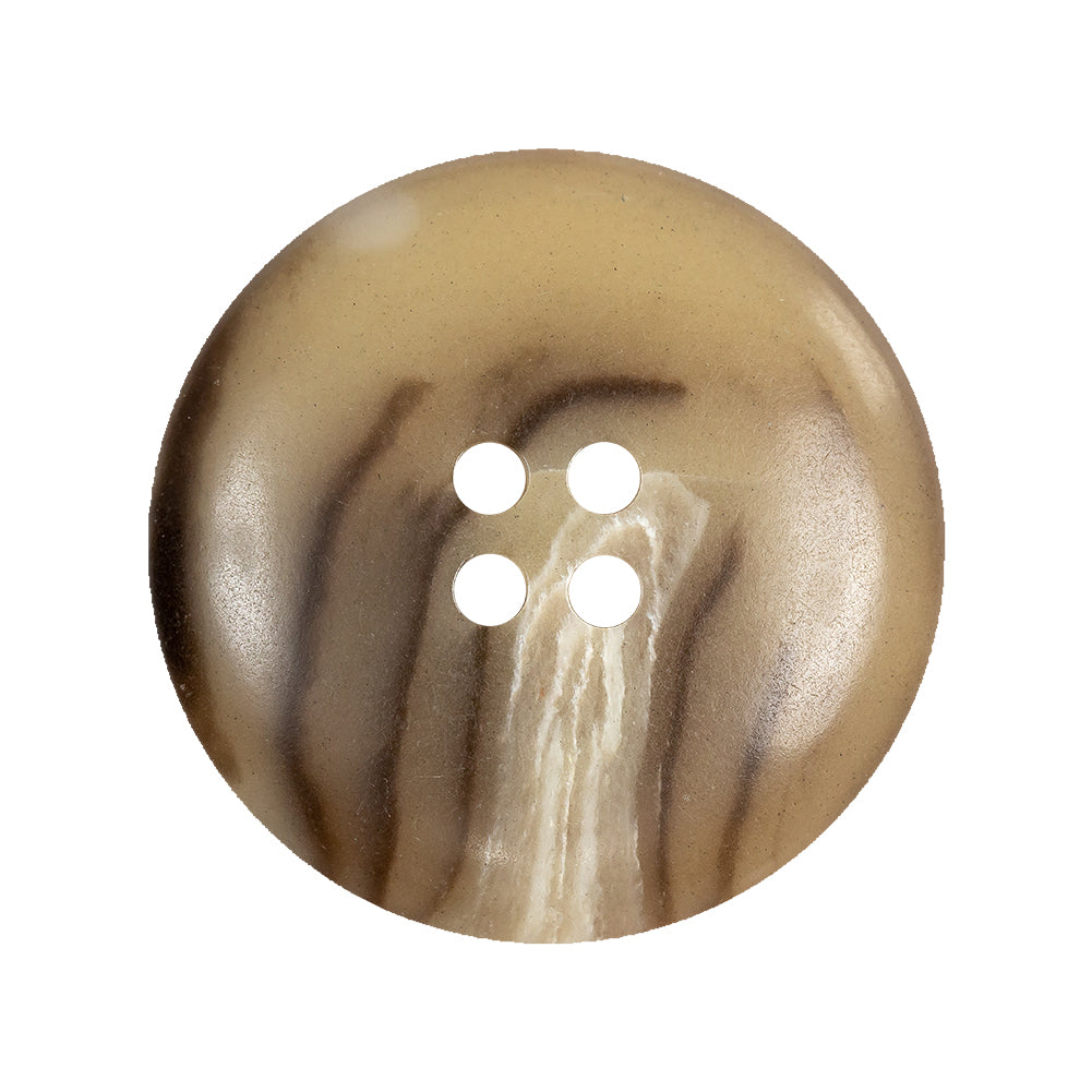 Caribou, Incense and White Abstract 4-Hole Tire Rimmed Plastic Button - 44L/28mm - Joann Fabrics