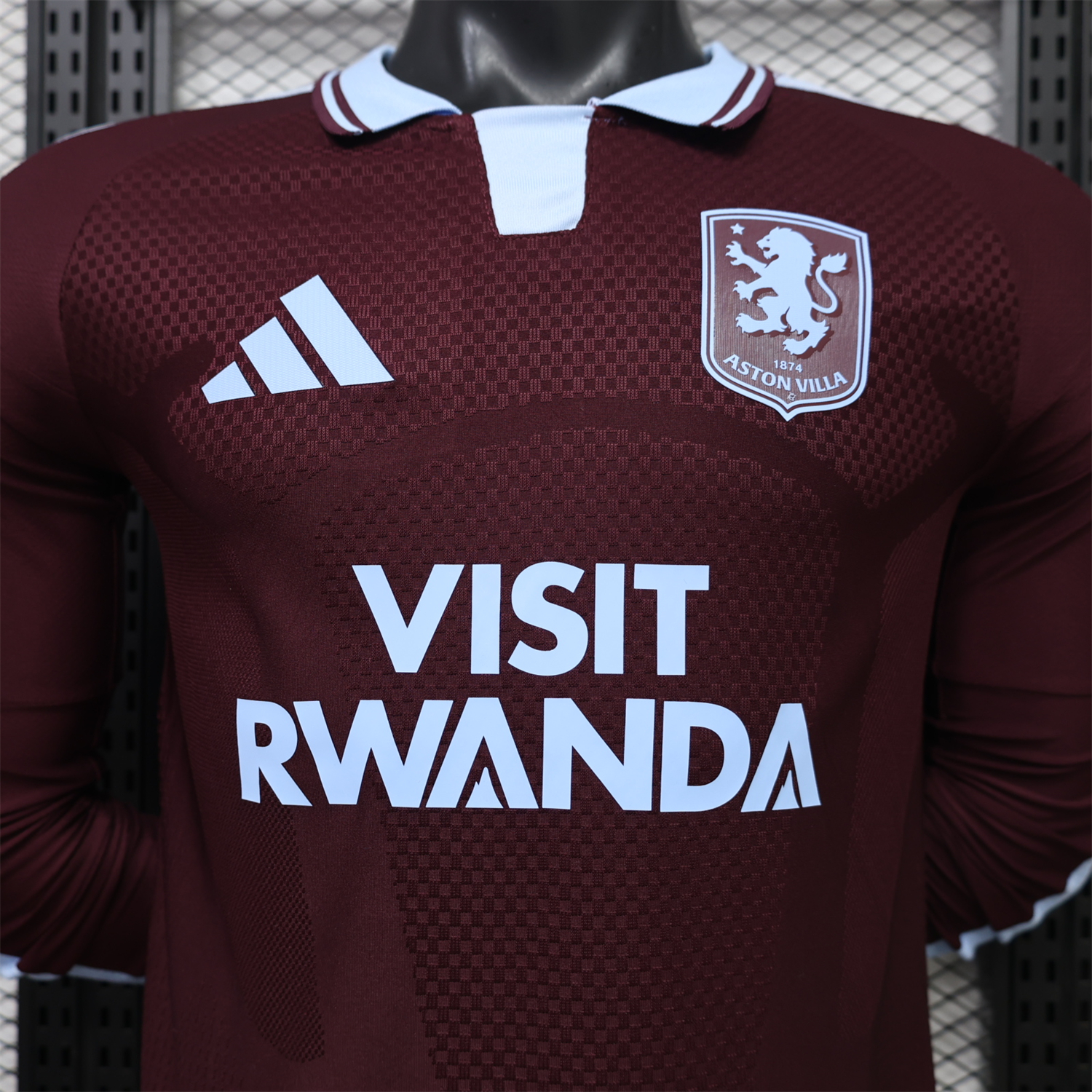 Aston Villa 26-27 Home Long Sleeves Jersey With Sponsors - Player Version - UnitedFutballJersey