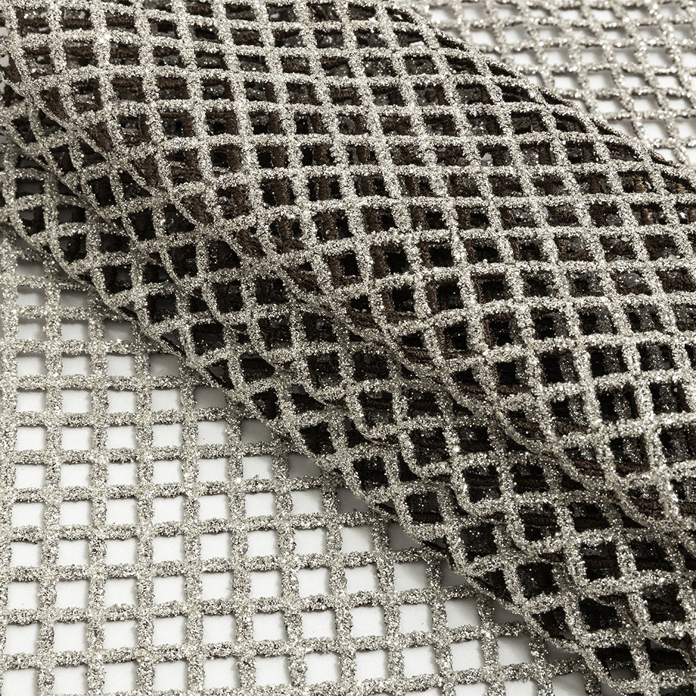 Guipure Lace with Glitter - Mink Diamonds - Joann Fabrics